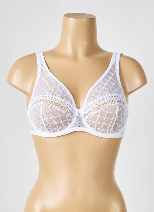Soutien-gorge légère et transparente haut soutien-gorge emboitant blanc LOUISA BRACQ femme