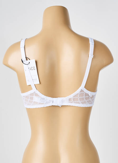 Soutien-gorge légère et transparente haut soutien-gorge emboitant blanc LOUISA BRACQ femme