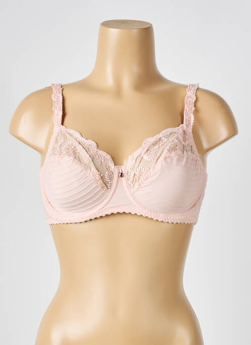 Soutien-gorge effet matière satinée haut soutien-gorge emboitant rose LOUISA BRACQ femme