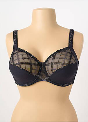 Soutien-gorge broderie haut soutien-gorge emboitant noir LOUISA BRACQ femme