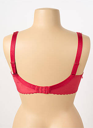 Soutien-gorge broderie haut soutien-gorge emboitant rouge LOUISA BRACQ femme