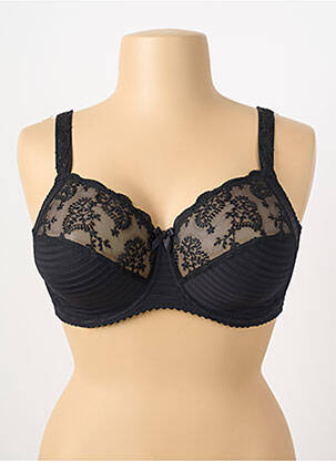 Soutien-gorge broderie haut soutien-gorge emboitant noir LOUISA BRACQ femme