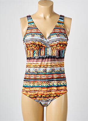 Maillot de bain 1 pièce orange NANA SUN pour femme