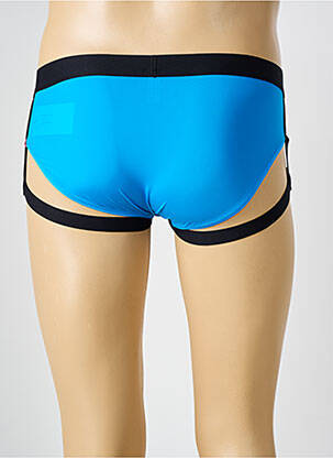 Slip effet matière satinée bleu LINGERIE STORY homme