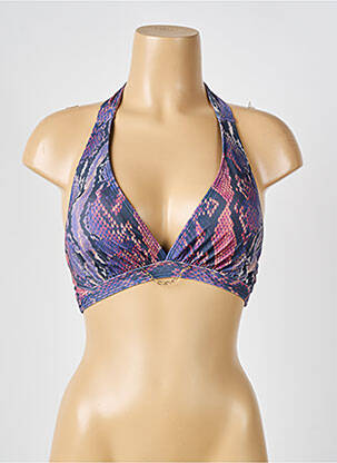 Haut de maillot de bain stretch haut soutien-gorge avec mousse de rembourrage amovible violet BIKINIS STORY femme