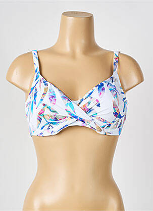 Haut de maillot de bain stretch haut soutien-gorge balconnet blanc FANTASIE femme