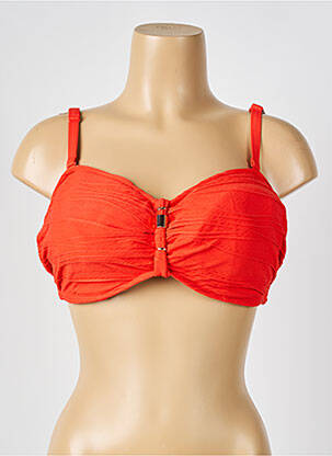 Haut de maillot de bain stretch haut triangles orange FANTASIE femme