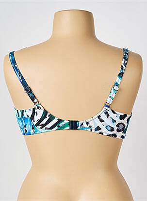Haut de maillot de bain stretch haut soutien-gorge emboitant bleu FANTASIE femme