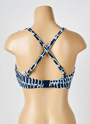 Haut de maillot de bain stretch haut soutien-gorge moulé bleu FANTASIE femme