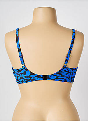 Haut de maillot de bain stretch haut soutien-gorge emboitant bleu FANTASIE femme