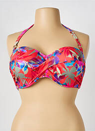 Haut de maillot de bain stretch haut soutien-gorge moulé rouge FANTASIE femme