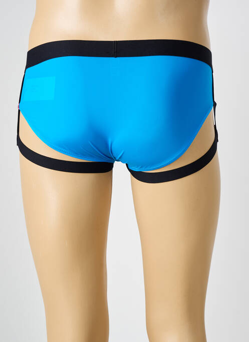 Slip effet matière satinée bleu LINGERIE STORY homme