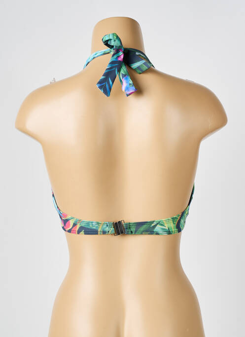 Haut de maillot de bain stretch haut soutien-gorge avec mousse de rembourrage amovible vert BIKINIS STORY femme