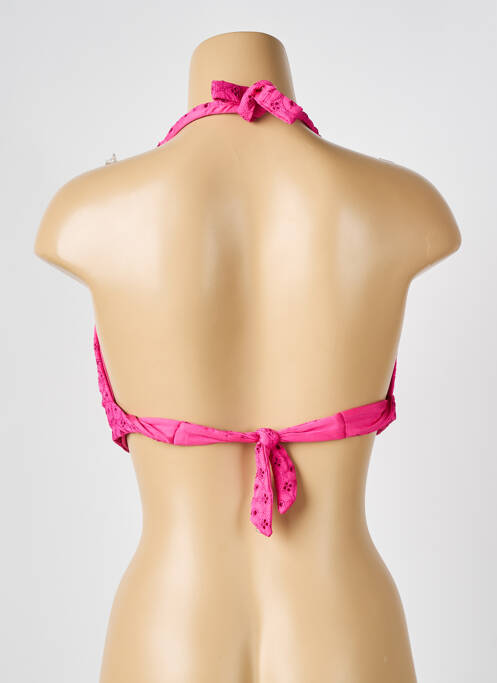 Haut de maillot de bain stretch haut soutien-gorge avec mousse de rembourrage amovible rose VERDISSIMA femme