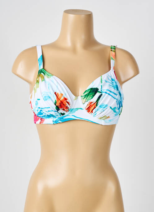 Haut de maillot de bain stretch haut soutien-gorge emboitant blanc FANTASIE femme