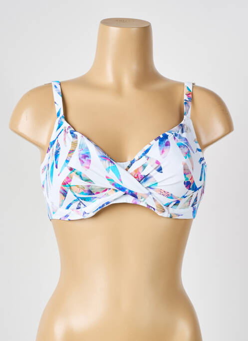 Haut de maillot de bain stretch haut soutien-gorge balconnet blanc FANTASIE femme