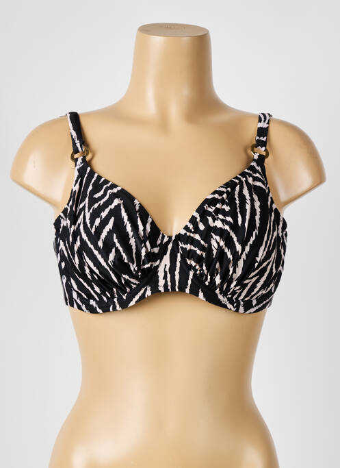 Haut de maillot de bain stretch haut soutien-gorge emboitant noir FANTASIE femme