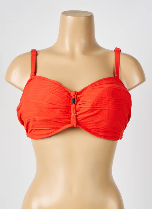 Haut de maillot de bain stretch haut triangles orange FANTASIE femme