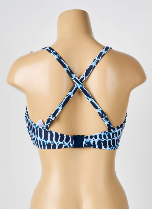 Haut de maillot de bain stretch haut soutien-gorge moulé bleu FANTASIE femme