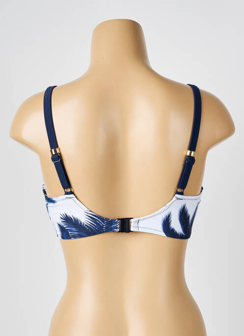 Haut de maillot de bain stretch haut soutien-gorge emboitant bleu FANTASIE femme