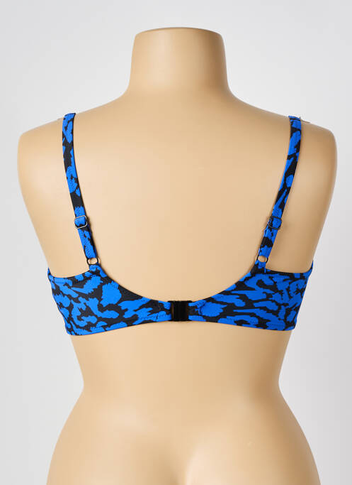 Haut de maillot de bain stretch haut soutien-gorge emboitant bleu FANTASIE femme