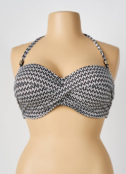 Haut de maillot de bain stretch haut soutien-gorge moulé noir FANTASIE femme
