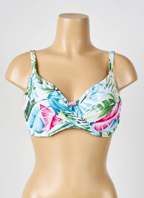 Haut de maillot de bain blanc FANTASIE pour femme