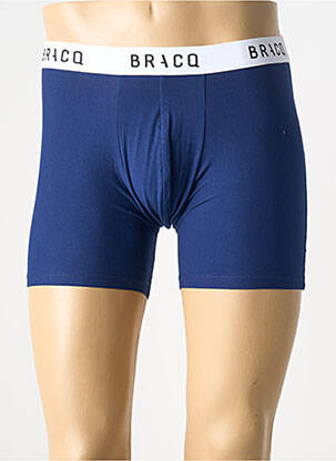 Boxer stretch bleu LOUISA BRACQ homme