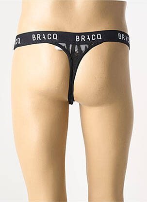 String effet matière satinée noir LOUISA BRACQ homme