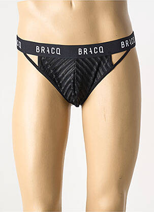String effet matière satinée noir LOUISA BRACQ homme