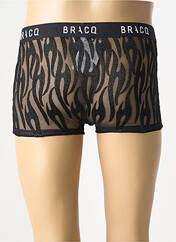 Boxer noir LOUISA BRACQ pour homme seconde vue
