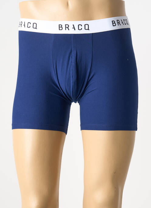 Boxer stretch bleu LOUISA BRACQ homme