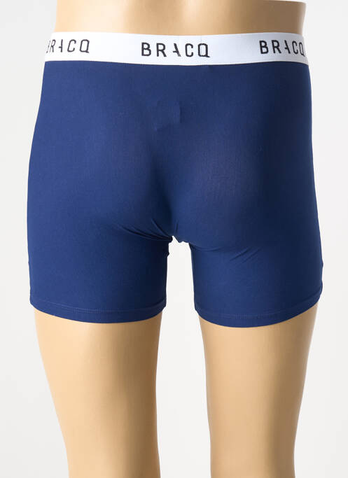Boxer stretch bleu LOUISA BRACQ homme