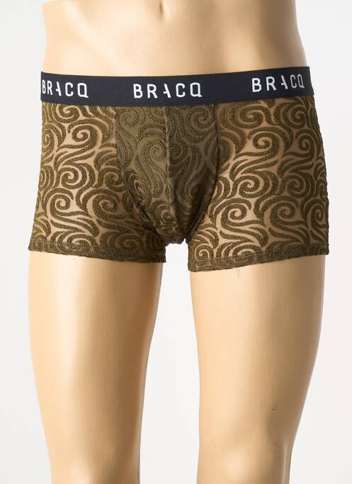 Boxer stretch vert LOUISA BRACQ homme