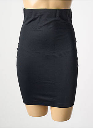Jupon /fond de robe effet matière satinée noir JULIMEX femme