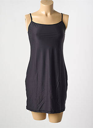 Jupon /fond de robe tissage satiné noir GORTEKS femme