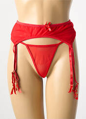 Guêpière/Porte-jarretelle rouge LINGERIE STORY pour femme seconde vue