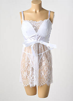 Nuisette/combinette blanc LINGERIE STORY pour femme