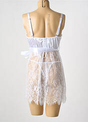 Nuisette/combinette blanc LINGERIE STORY pour femme seconde vue