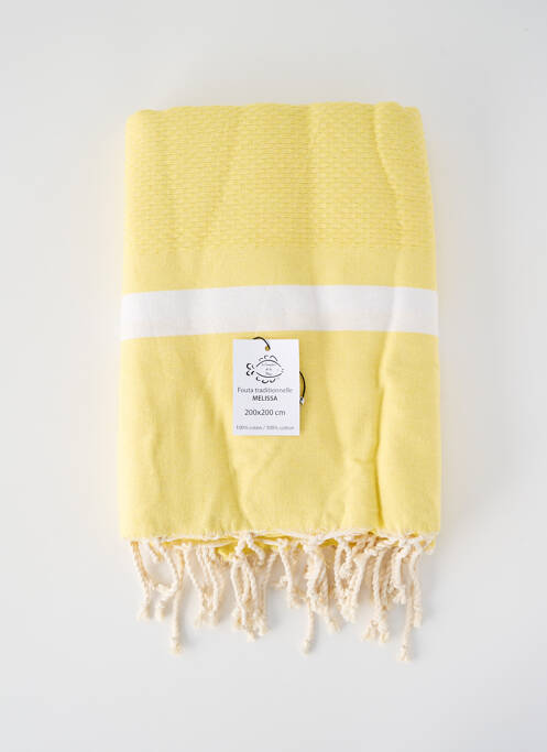 Serviette de plage jaune LE COMPTOIR DE LA PLAGE pour femme