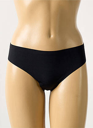 Tanga stretch noir LINGERIE STORY femme