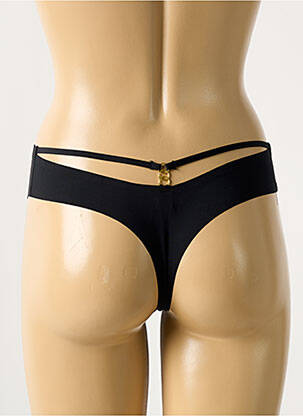 Tanga stretch noir LINGERIE STORY femme