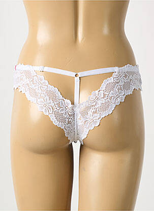 Tanga stretch blanc LINGERIE STORY femme