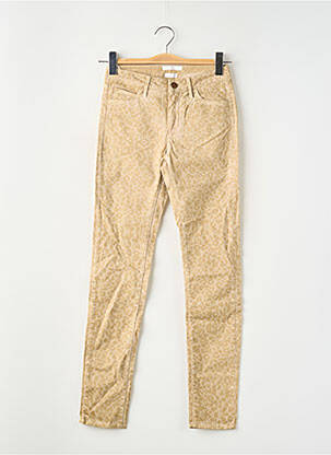 Jeans coupe slim stretch taille normale beige REIKO femme