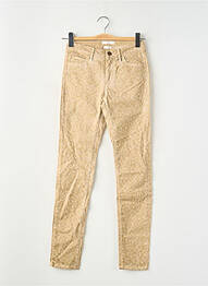 Jeans coupe slim stretch taille normale beige REIKO femme