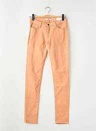 Jeans coupe slim taille basse taille basse orange REIKO femme