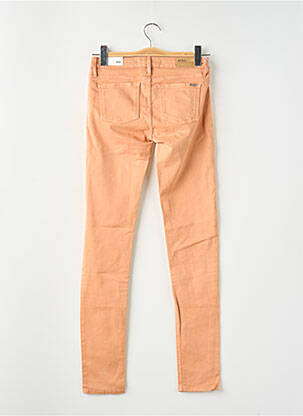 Jeans coupe slim taille basse taille basse orange REIKO femme