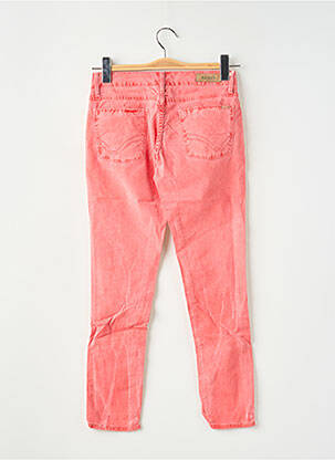 Jeans coupe slim stretch taille basse rouge REIKO femme