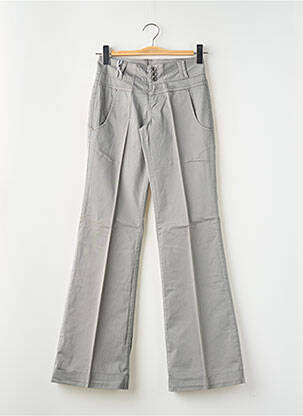 Pantalon flare taille normale taille normale gris LES P'TITES BOMBES femme