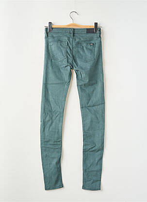 Jeans skinny stretch taille basse vert REIKO femme